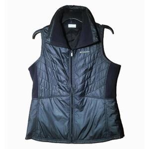 Columbia Women's Mix It Around Vest Black Lightweight Versatile Classic - Size L